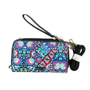 SAKROOTS Women’s Smartphone Crossbody Bag in Eco Twill Convertible Wallet NWOT